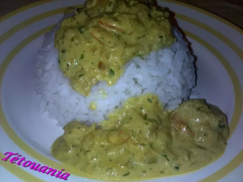 Crevettes curry lait de coco et riz, photo 3
