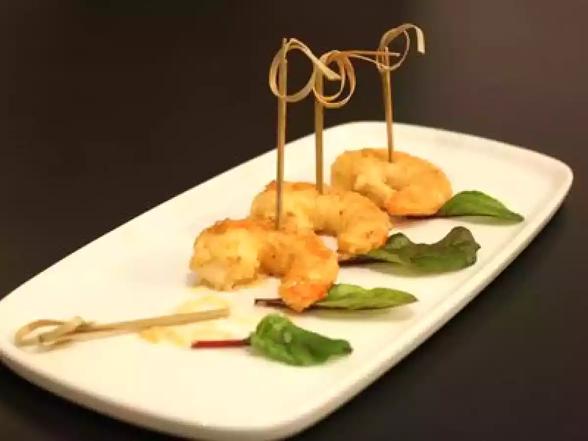 Crevettes flambées à l'Armagnac