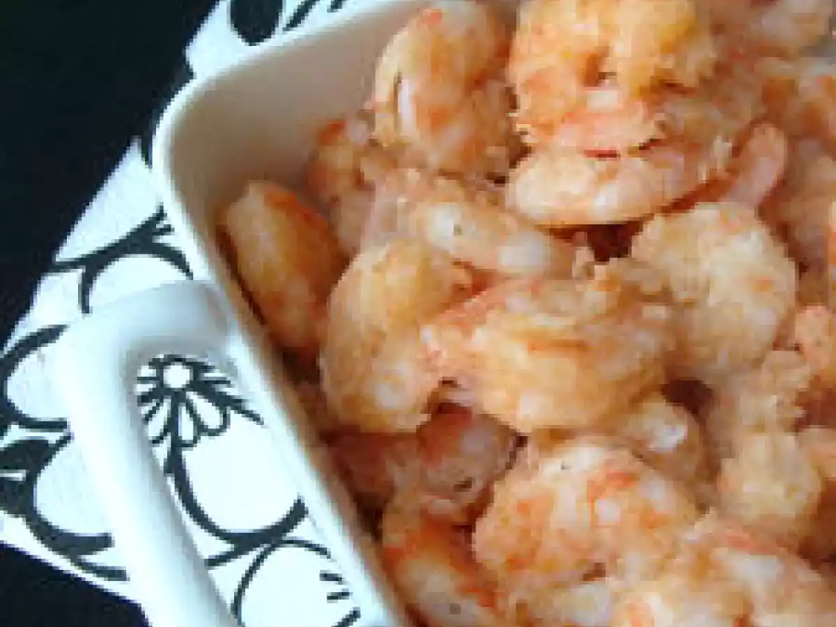 Crevettes flambées au Pastis