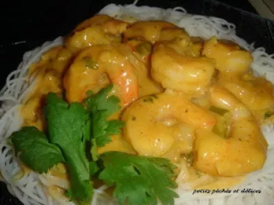 Crevettes indiennes au curcuma (curry)