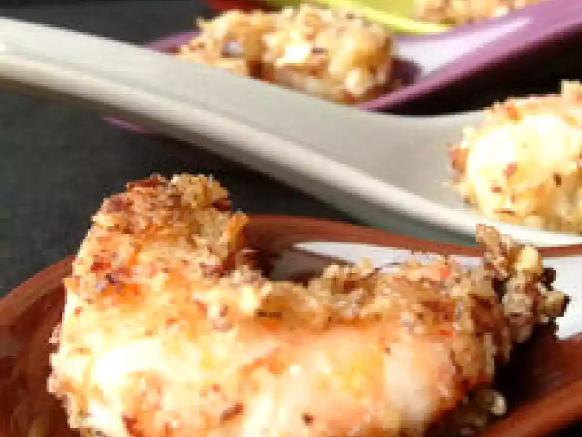 Crevettes panées aux noisettes