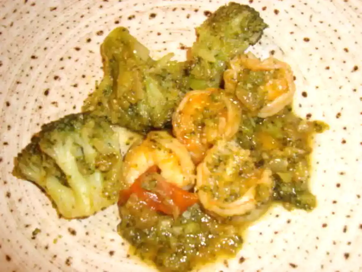 Crevettes sauce au miel et aux légumes