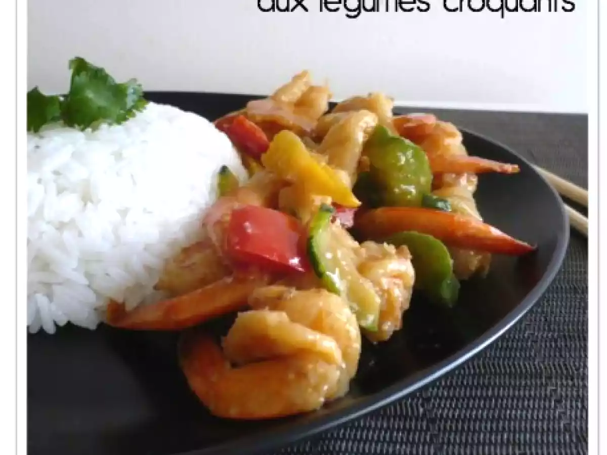 Crevettes sautées aux légumes croquants (Top Chef - épreuve n°3) - photo 2