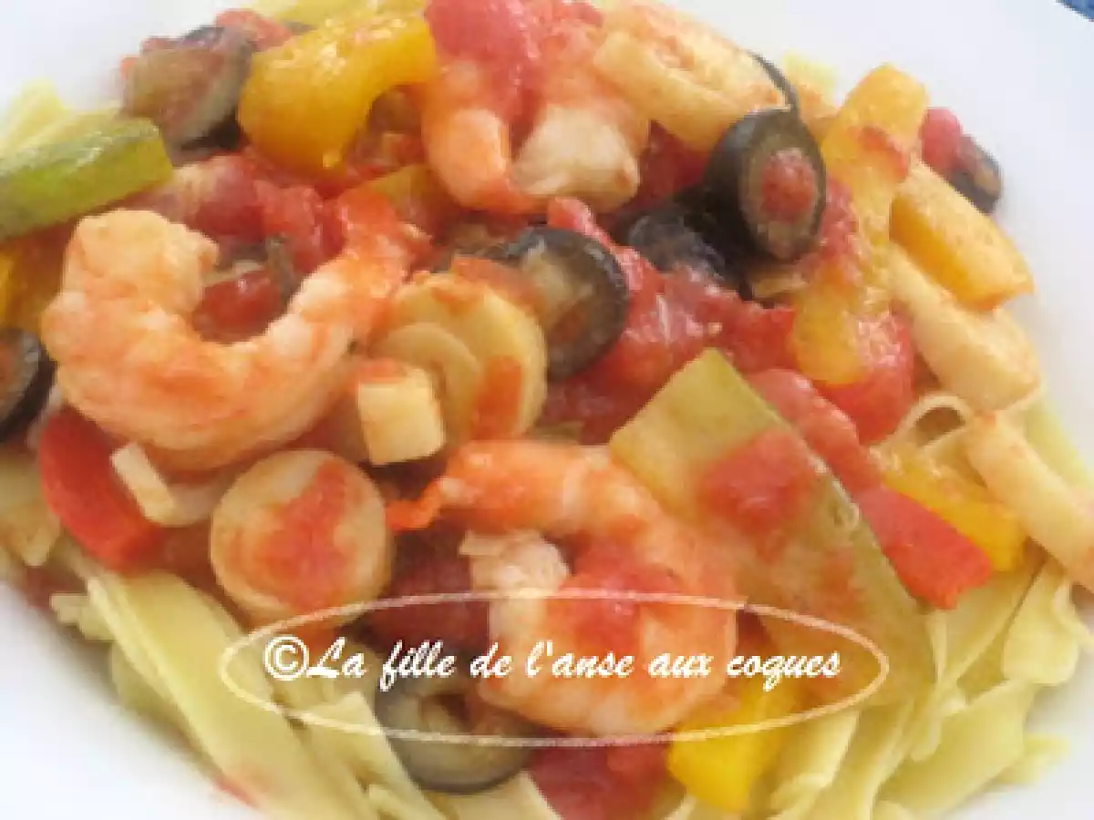 CREVETTES SAUTÉES AUX OLIVES - photo 2