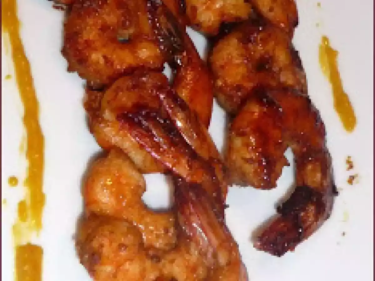 Crevettes sautées et leur Jus en Mayonnaise