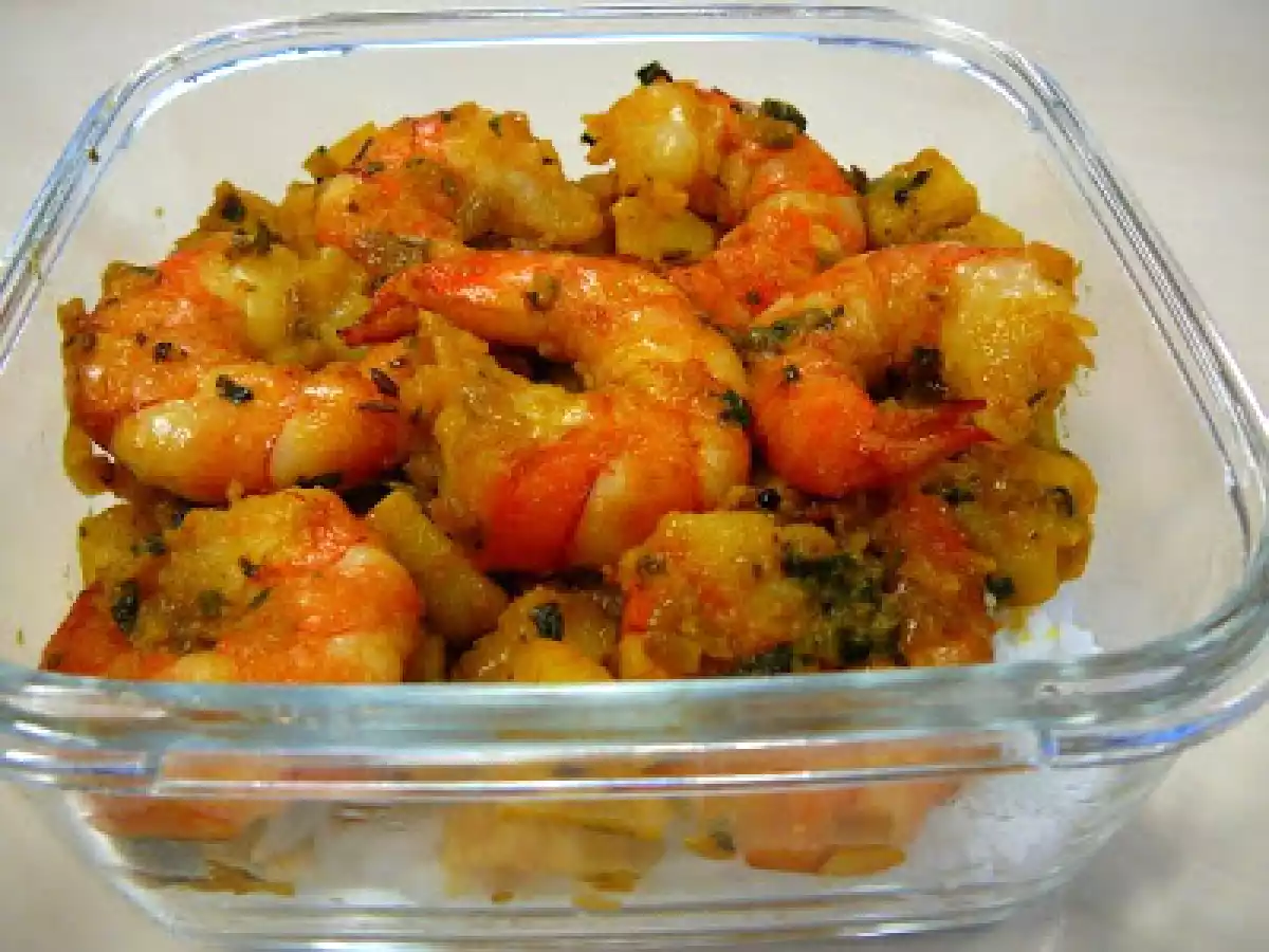 Crevettes sautés aux graines de cumin et de moutarde. - photo 2