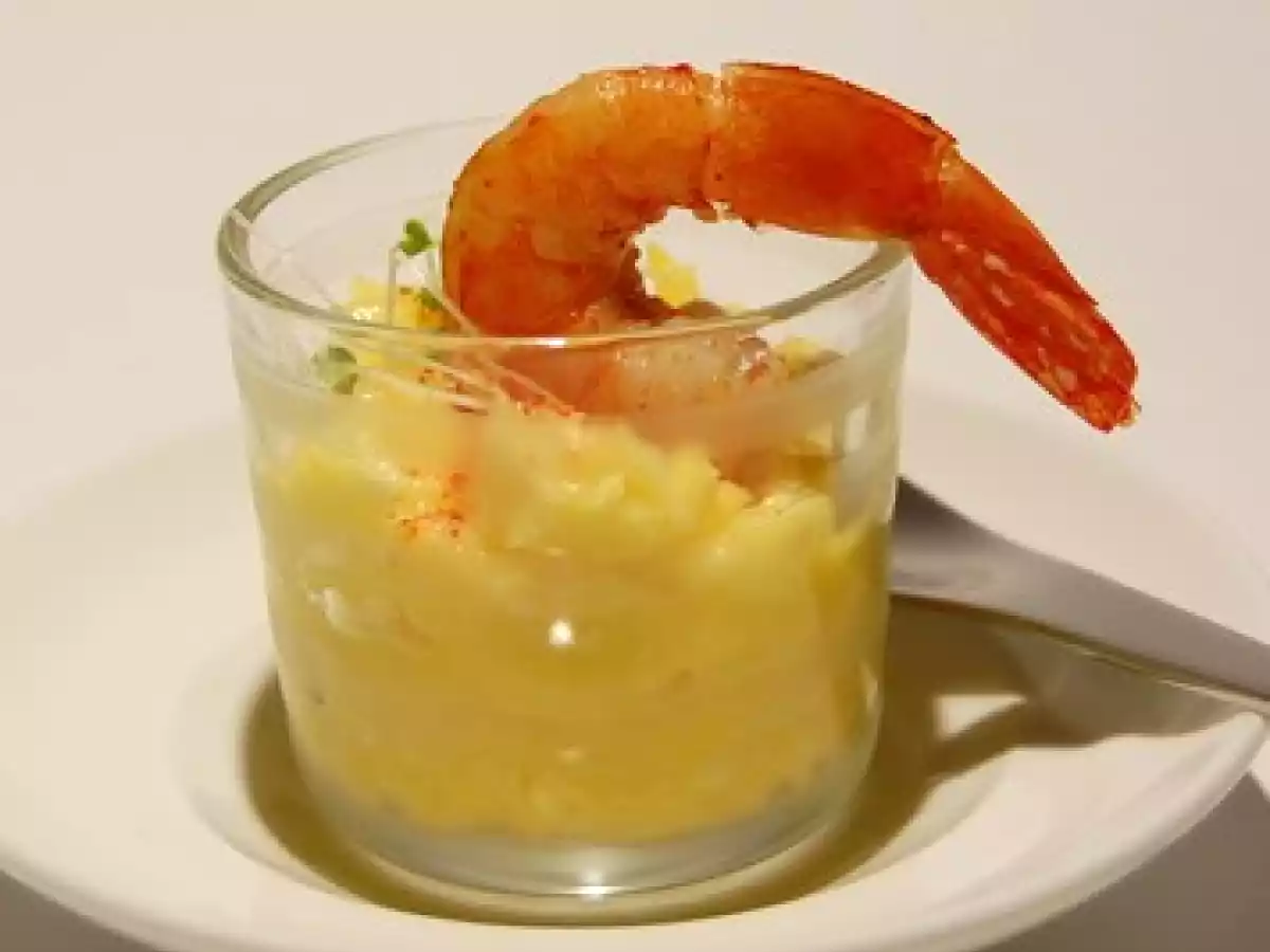 Crevettes sur salsa de mangue