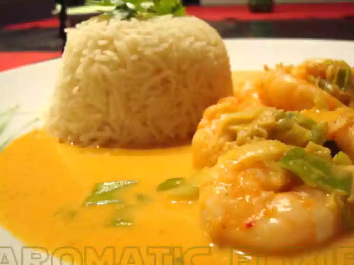 Crevettes Thaï à la pâte de curry rouge - photo 2