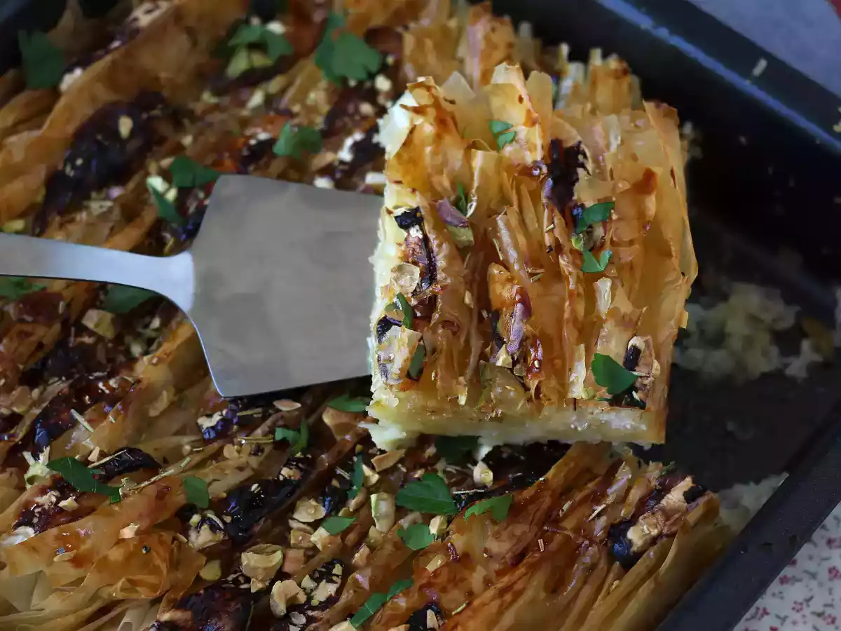 Crinkle cake salé au fromage de chèvre et miel - photo 4