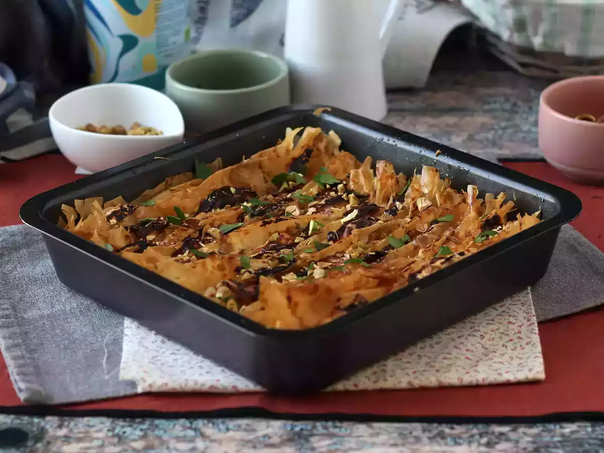 Crinkle cake salé au fromage de chèvre et miel - photo 5