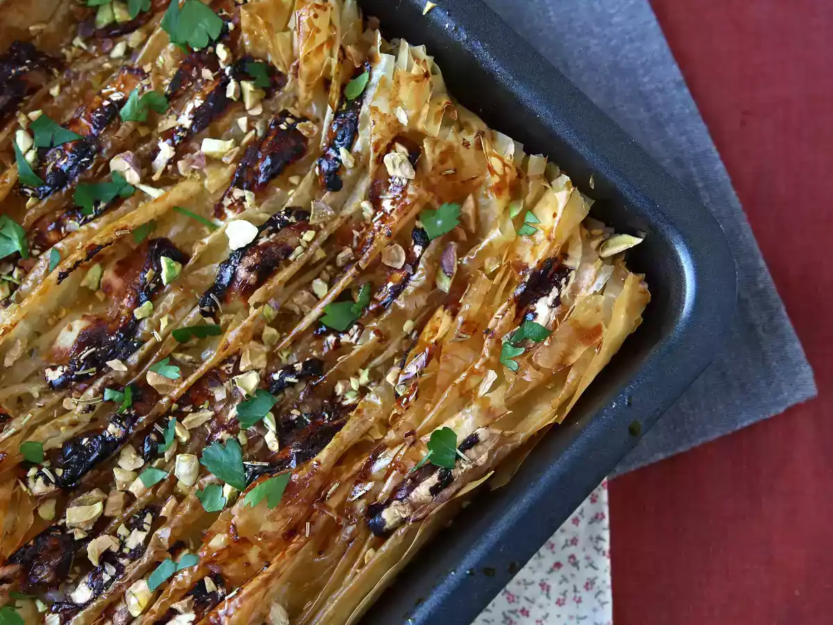 Crinkle cake salé au fromage de chèvre et miel - photo 3