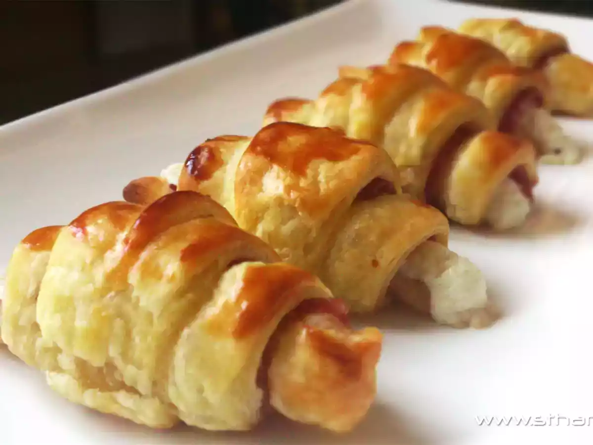 Croissants à la Coppa & son Chèvre frais