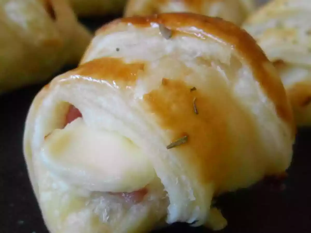 Croissants apéritifs jambon & Kiri - photo 3