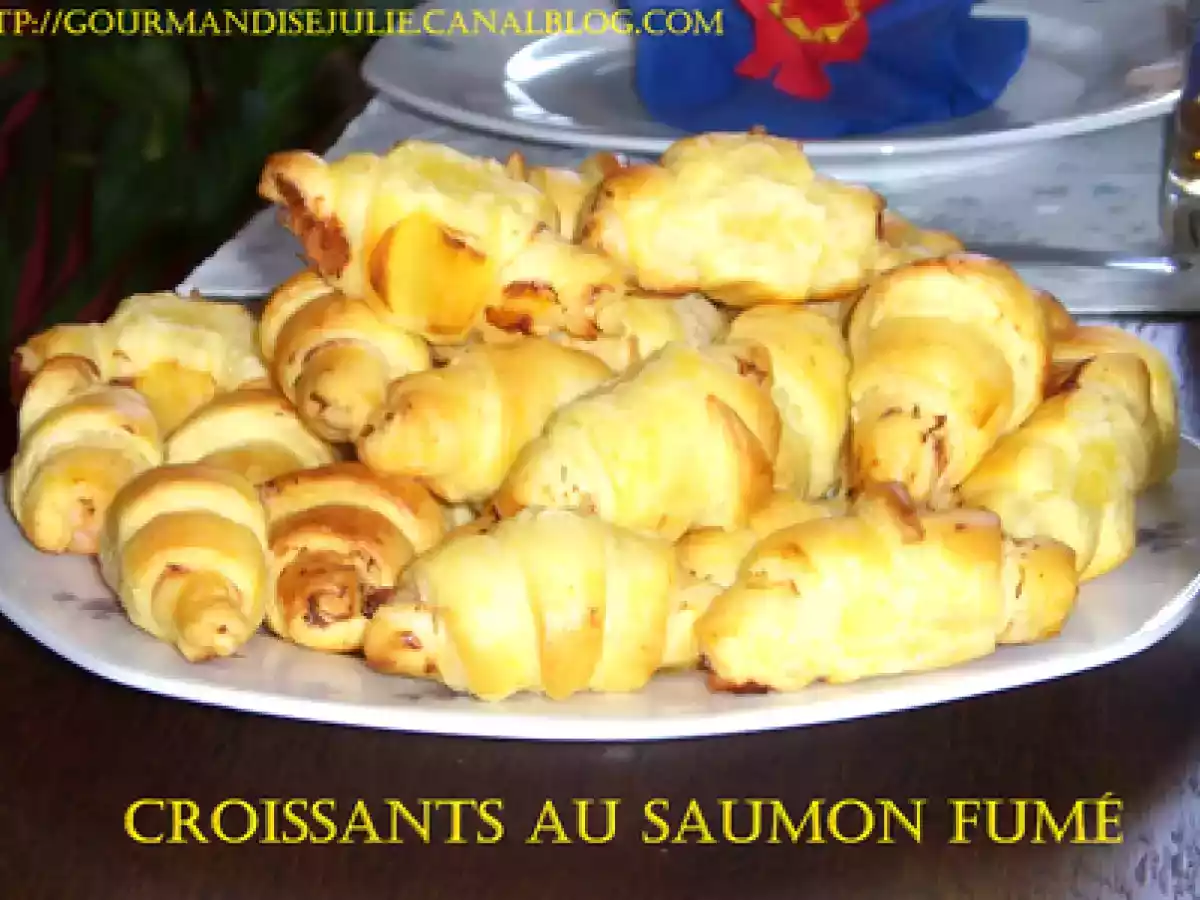 Croissants au saumon fumé