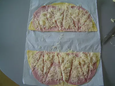 Croissants jambon fromage