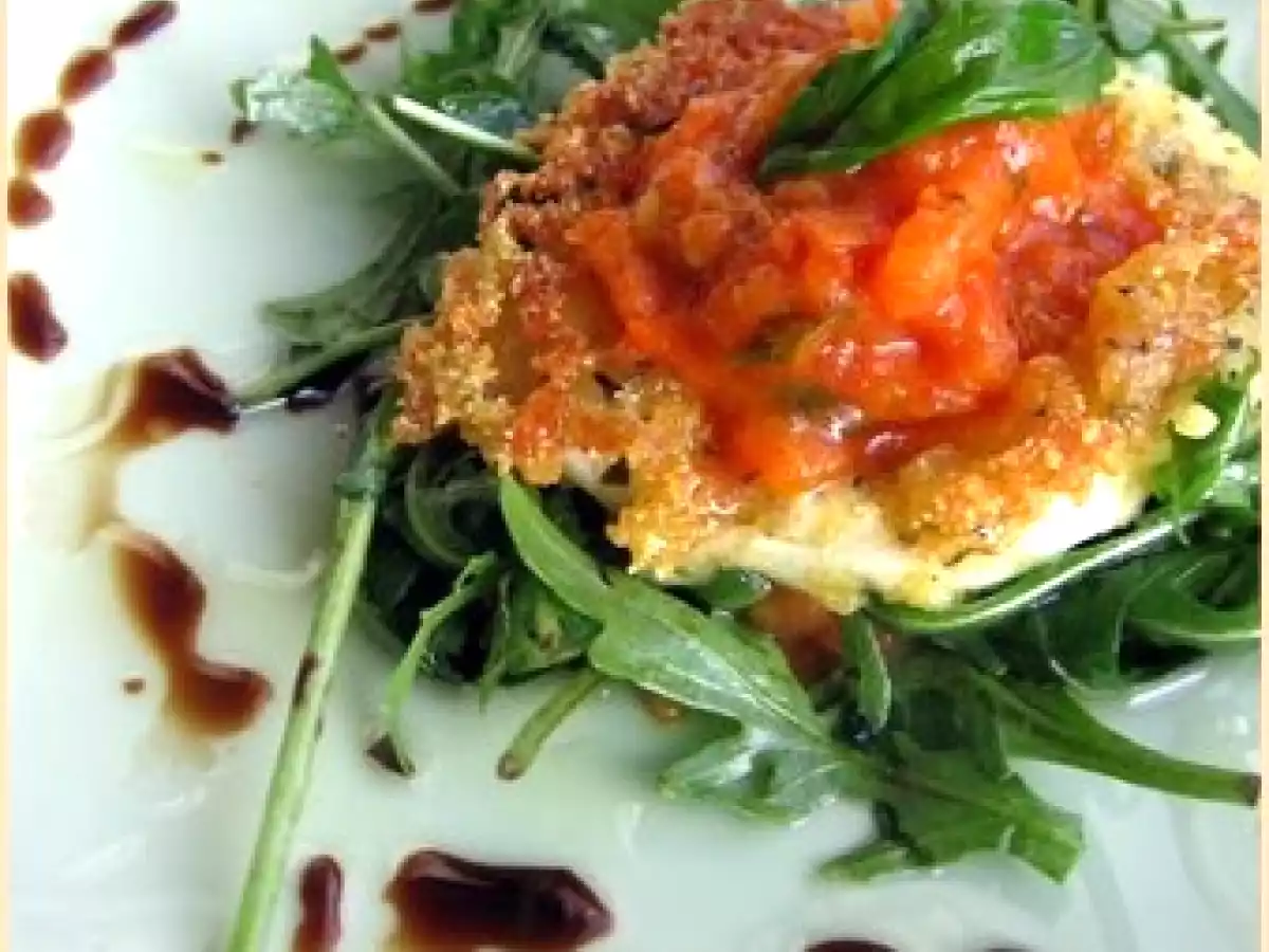 Croq'mozzarella à la polenta