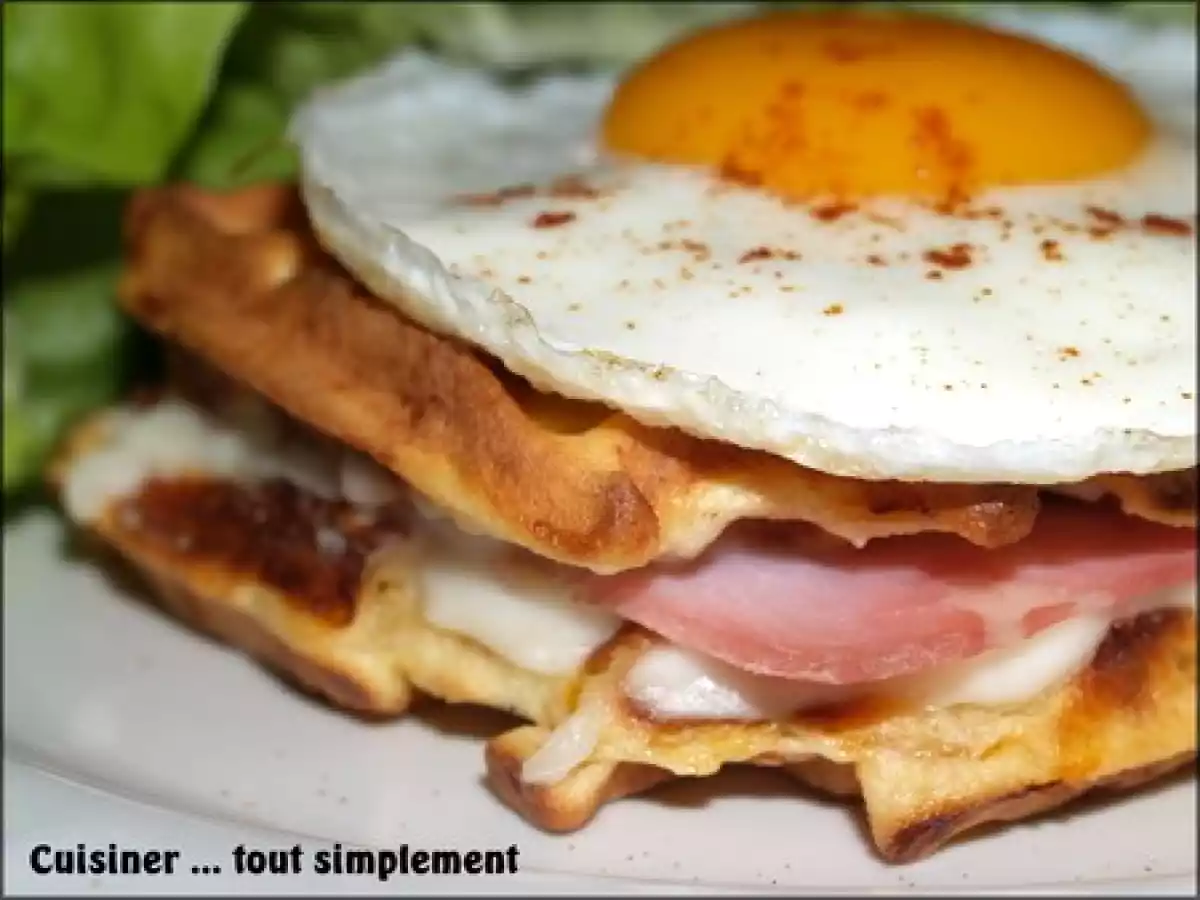Croque Gaufre Madame ... à la Mimolette - photo 3
