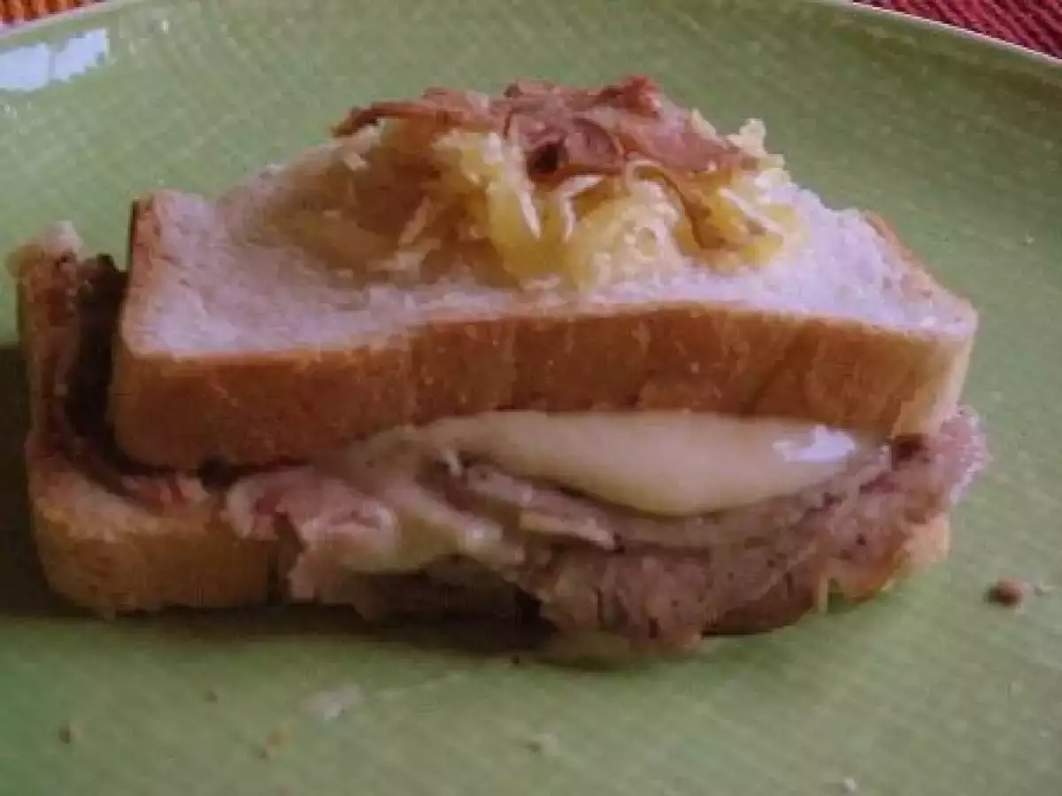 Croque-Monsieur au Pont l?évêque et à l?andouille de Vire - photo 2