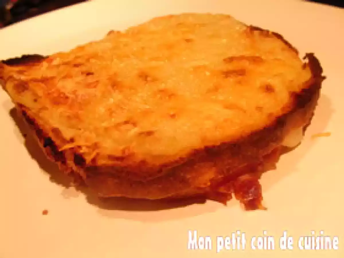 Croque-Monsieur au saumon fumé et au chou-fleur sans lait