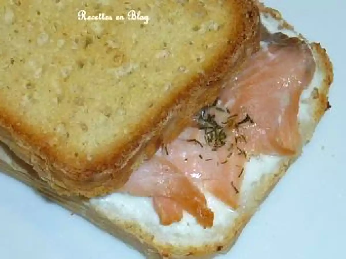 CROQUE MONSIEUR SAUMON CHÈVRE