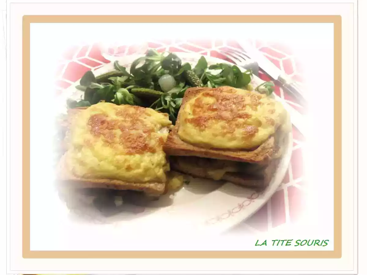 Croque Monsieur Tartiflette et béchamel safranée