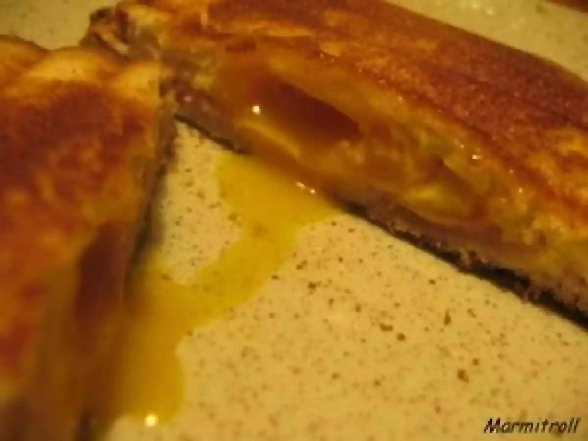 Croque-monsieurs au jaune d'oeuf. - photo 2