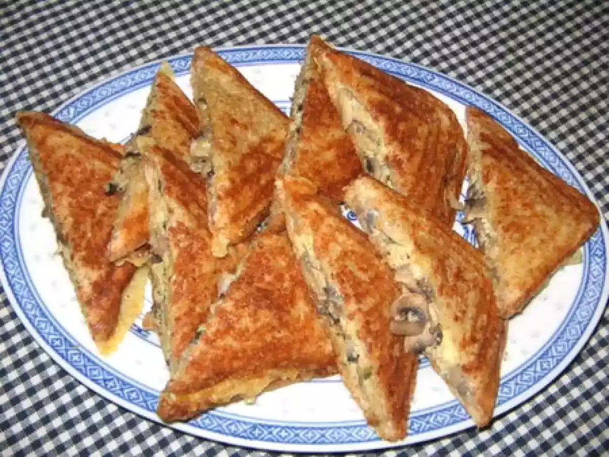 Croque oeufs brouillés champignons - photo 2