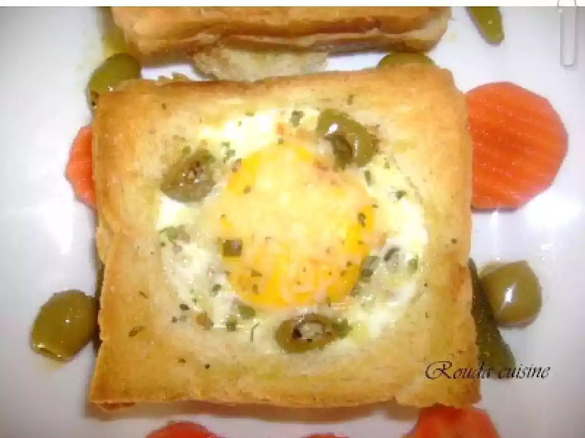 Croque omelette au four