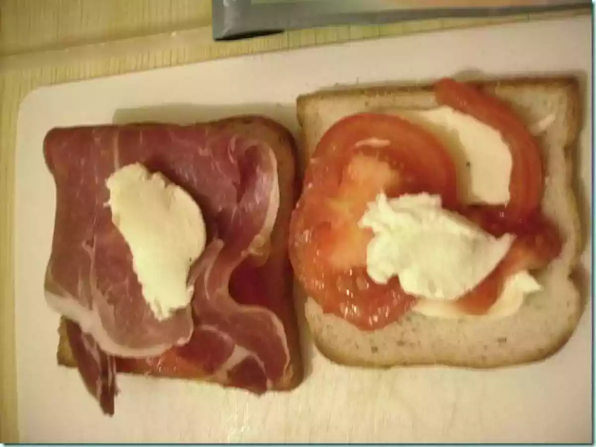 Croques Monsieur à l'italienne : mozarella - jambon sec