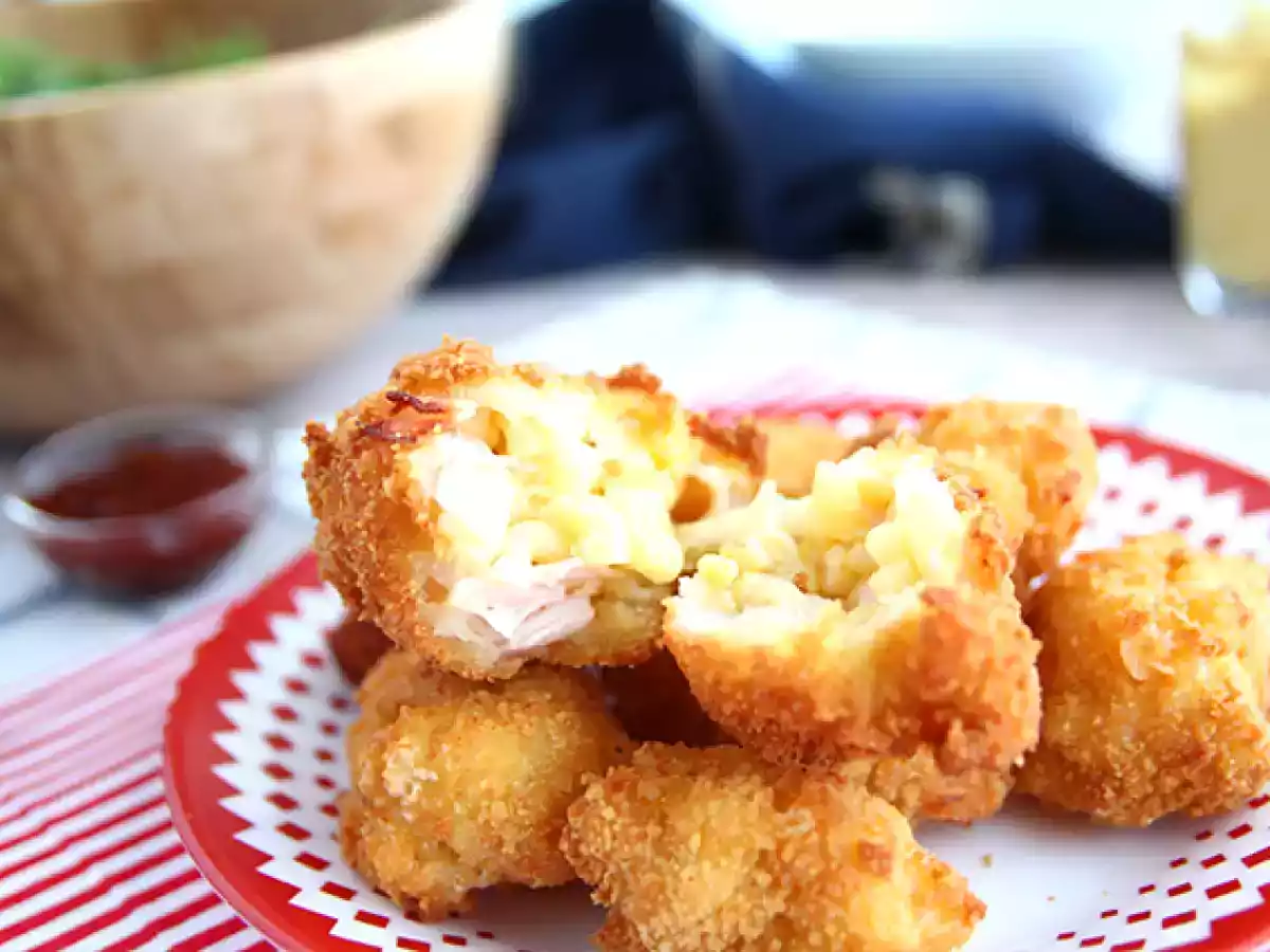 Croquettes de coquillettes au jambon et au fromage - photo 2