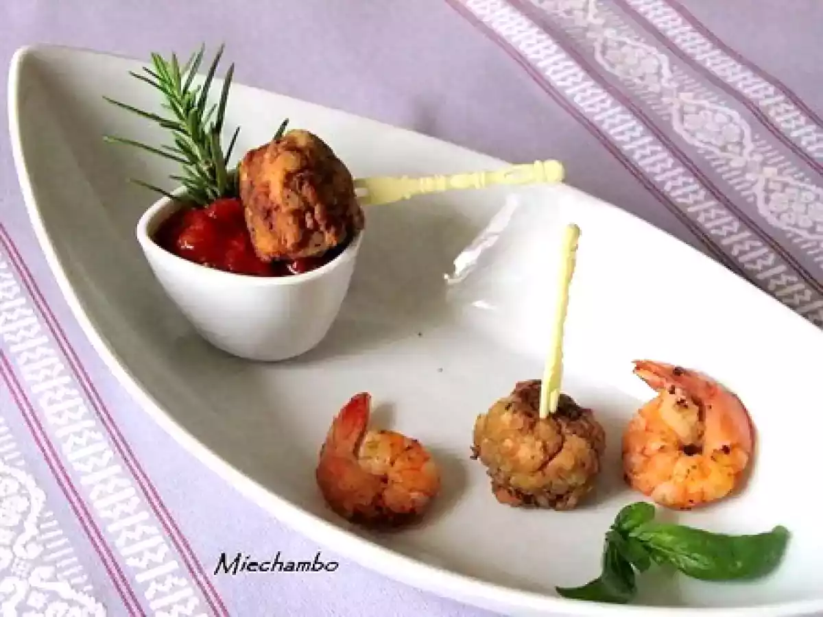 CROQUETTES DE CREVETTES EN SAUCE EPICEE pour l'AVC # 16 de Ôdélices - photo 2