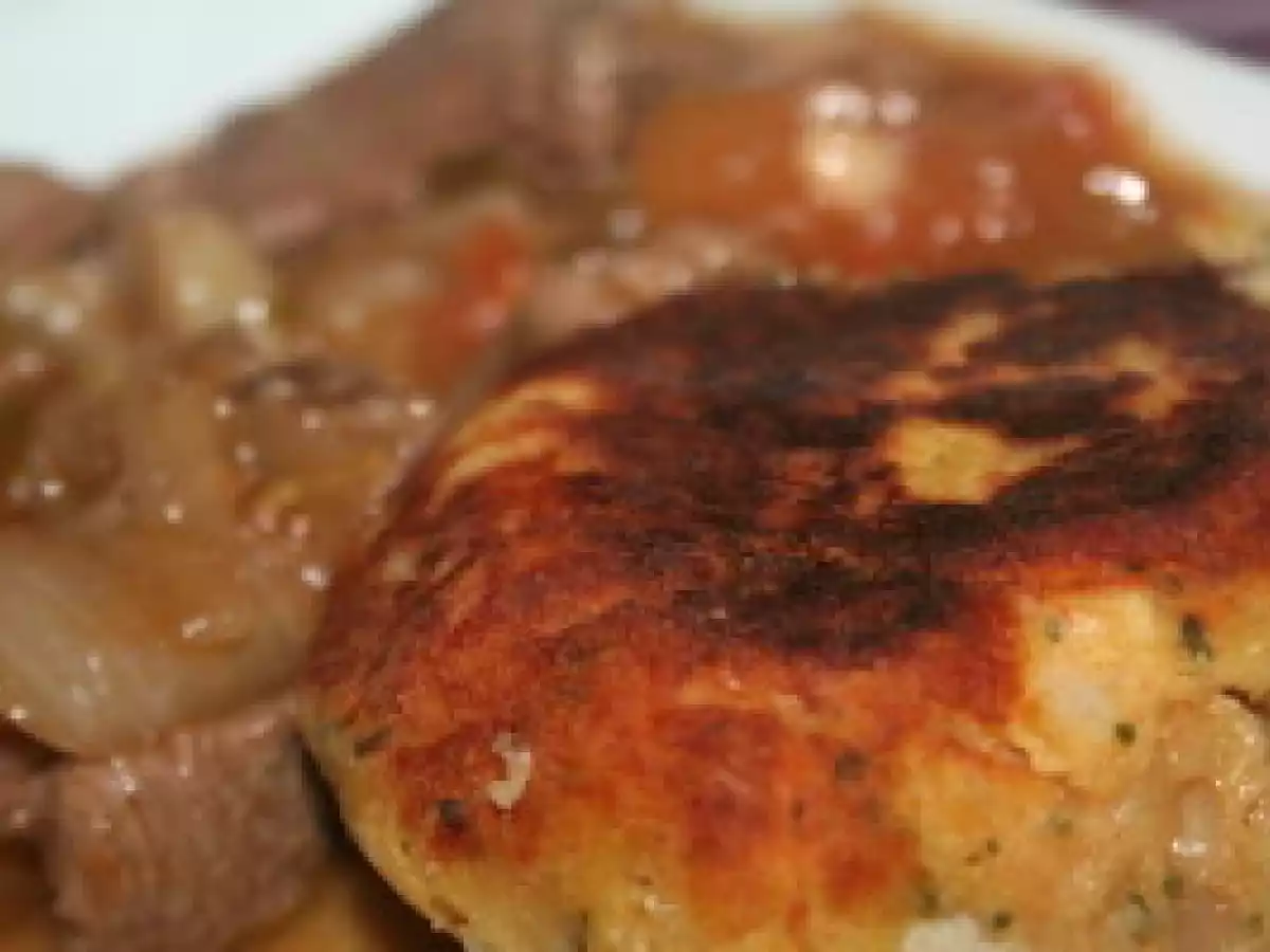 Croquettes de pommes de terre aux oignons et parmesan