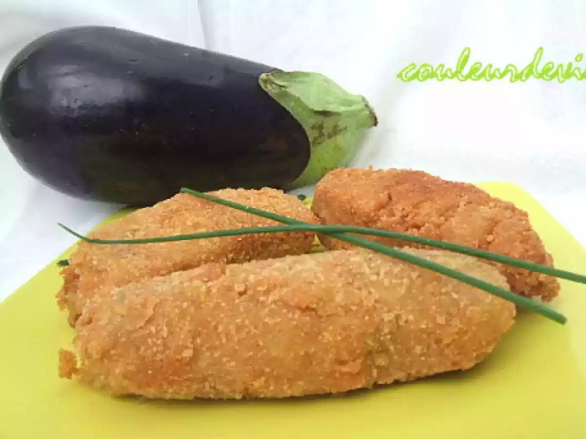 Croquettes de risotto à l'aubergine