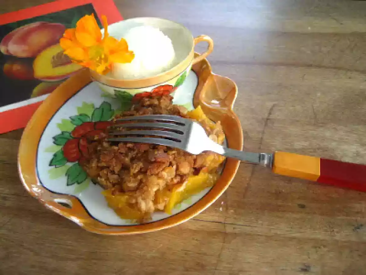 Croustade aux pêches fraîches de Clodine - photo 2