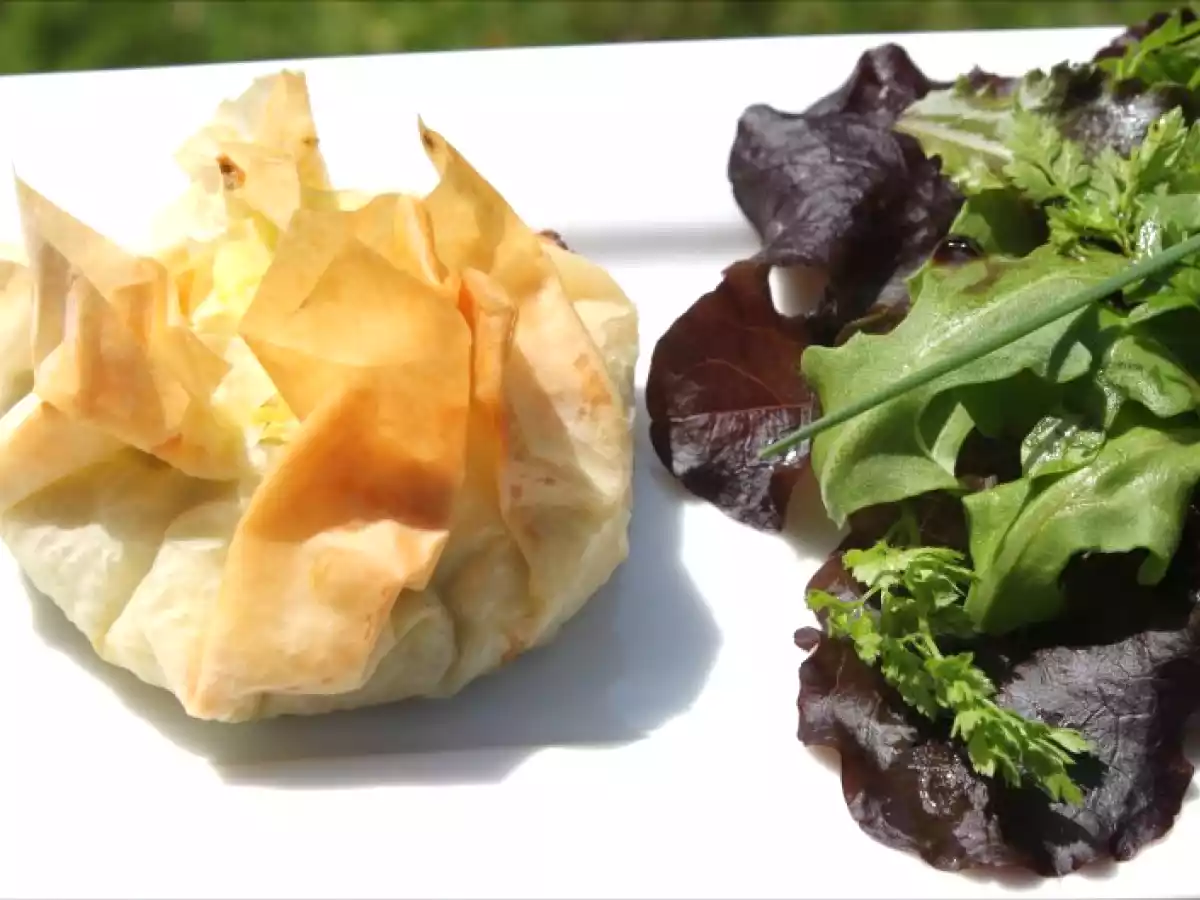 Croustade ou mini-tourtière courgette et ricotta