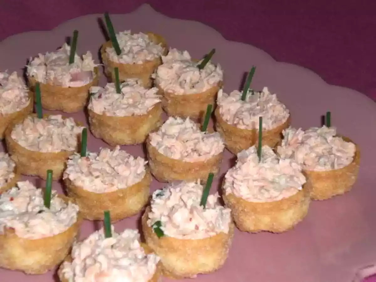 Croustades au saumon vanillé