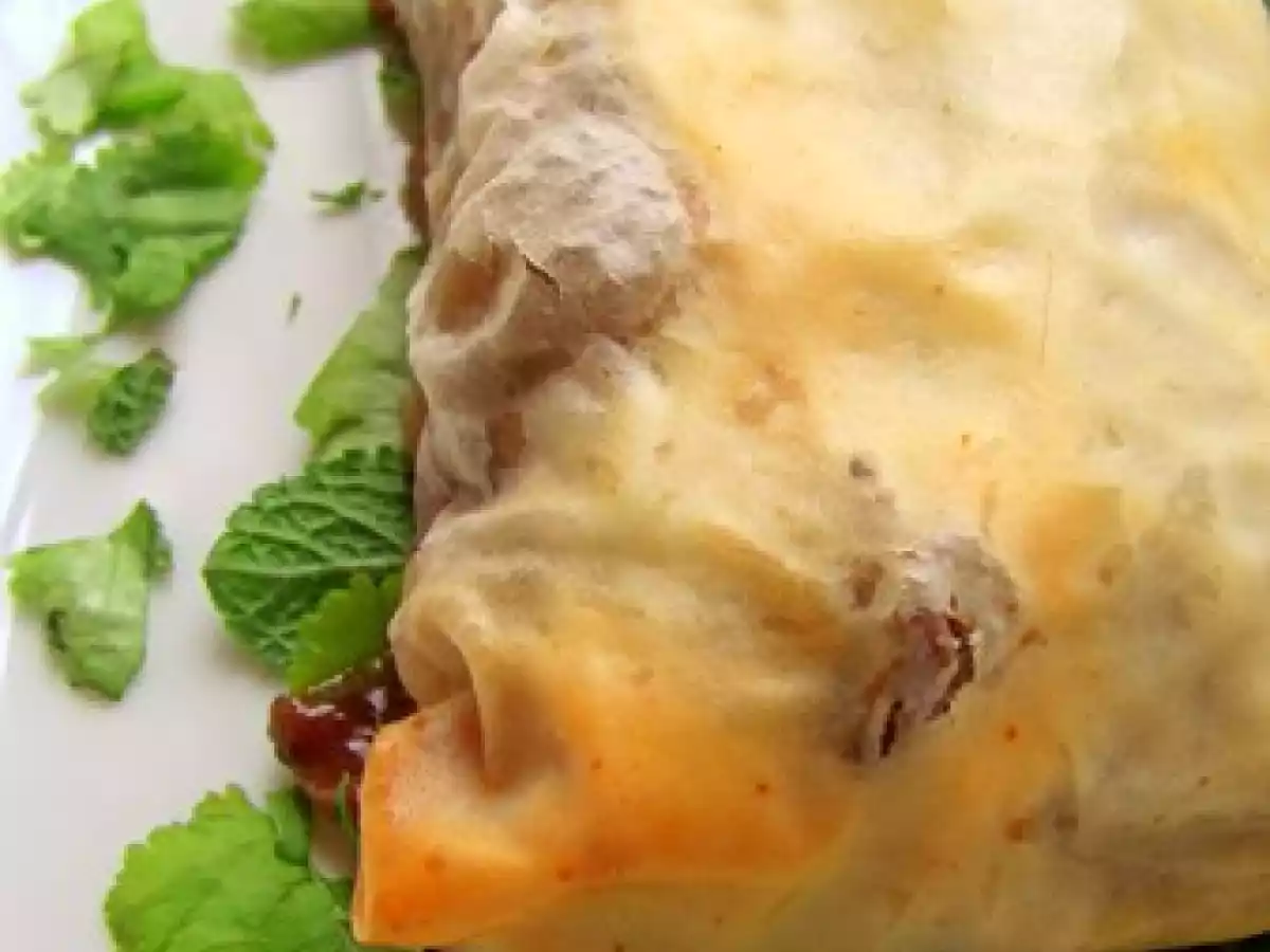 Croustillant d'agneau à l'aubergine & olives noires sur son lit de menthe & coriandre - photo 2