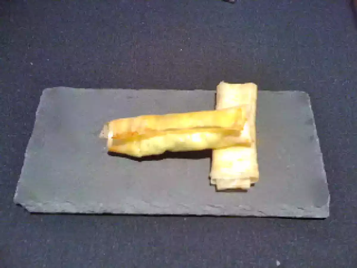 Croustillant de fêta à la menthe et courgette de Cyril Lignac