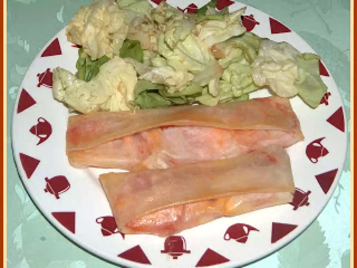 Croustillant jambon Aoste, fromage, tomate