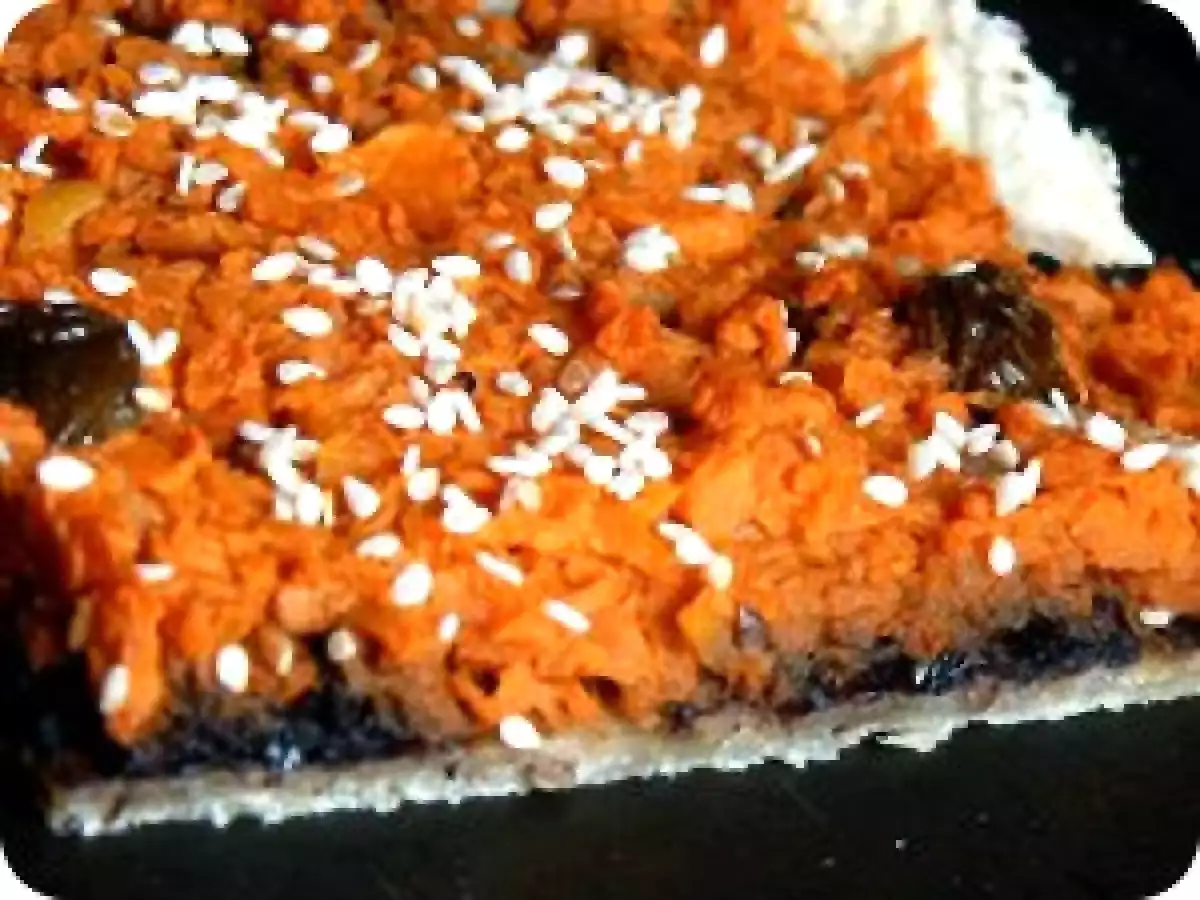 Croustillant potiron olive façon pizza light