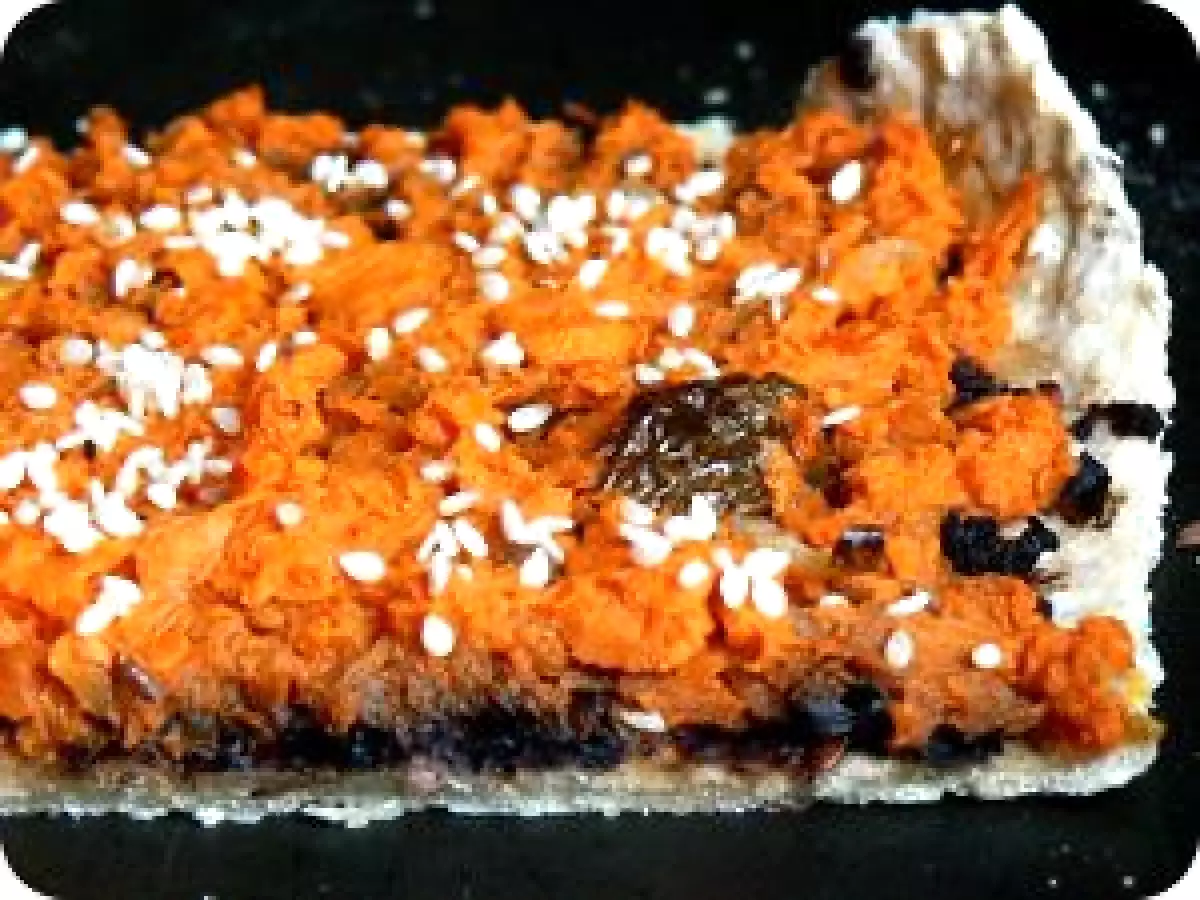 Croustillant potiron olive façon pizza light - photo 2