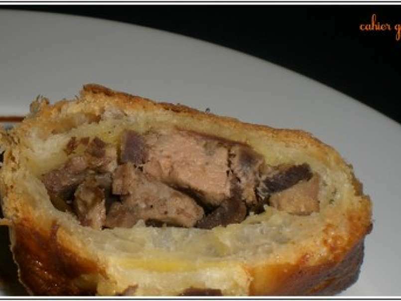 Croustillant tout canard et foie gras, émincé de chou frisé aux gésiers confits - photo 2