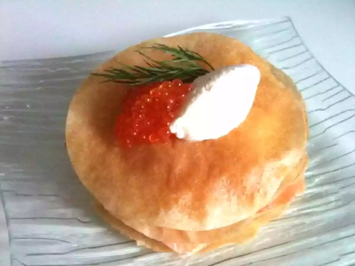 Croustillants aux deux saumons, mousse au raifort - photo 2