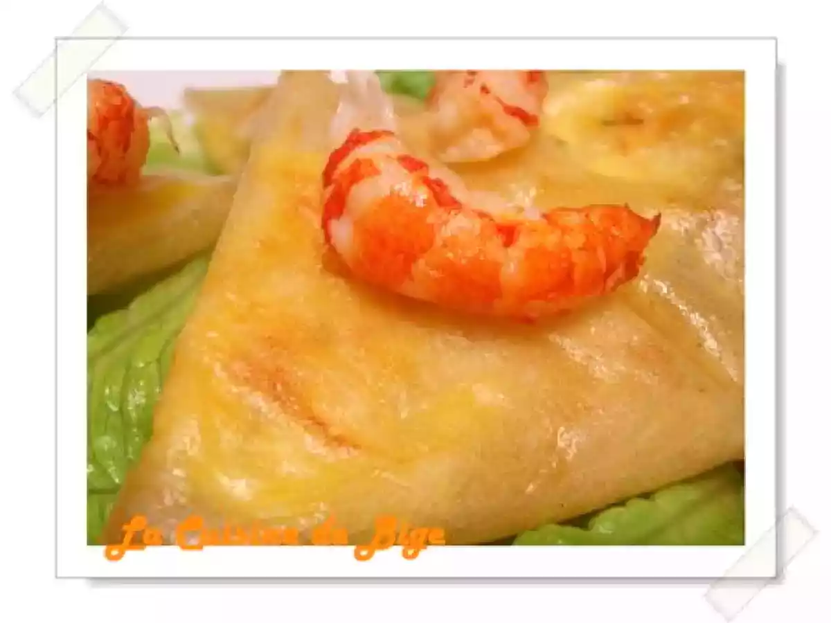 Croustillants crémeux d'écrevisses