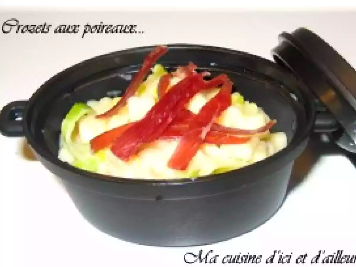 Crozets aux poireaux