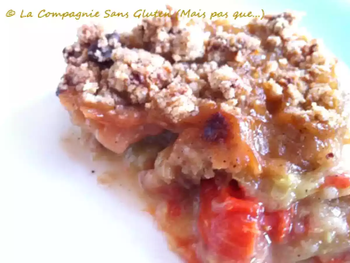 Crumble à la rhubarbe et à la pastèque sans gluten et sans lait - photo 2