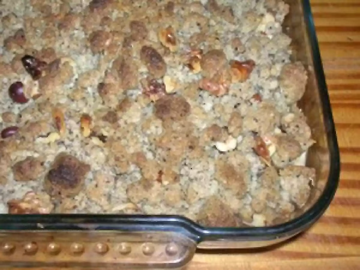 Crumble au blé noir, pommes, poires, et noisettes - photo 2
