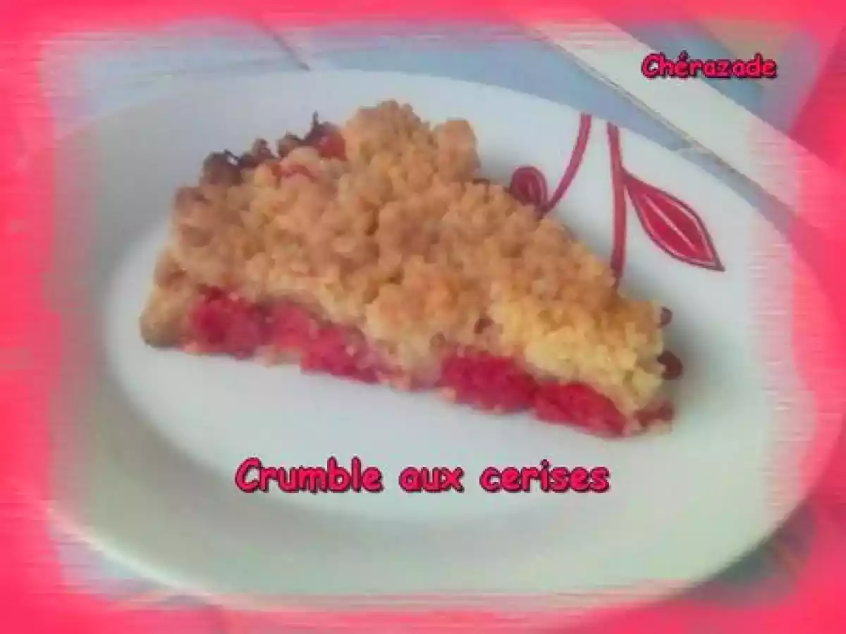Crumble aux cerises