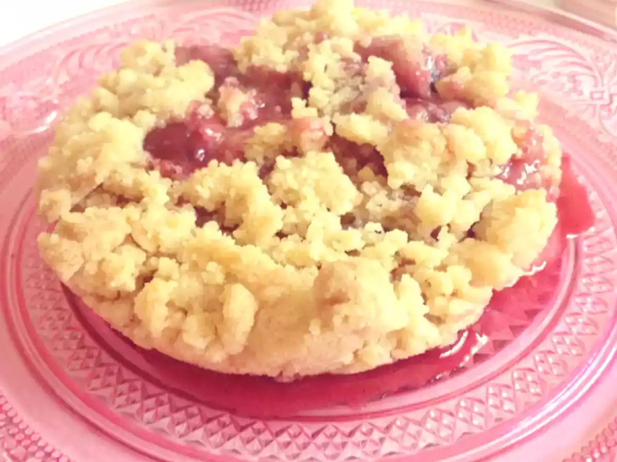 Crumble aux cerises