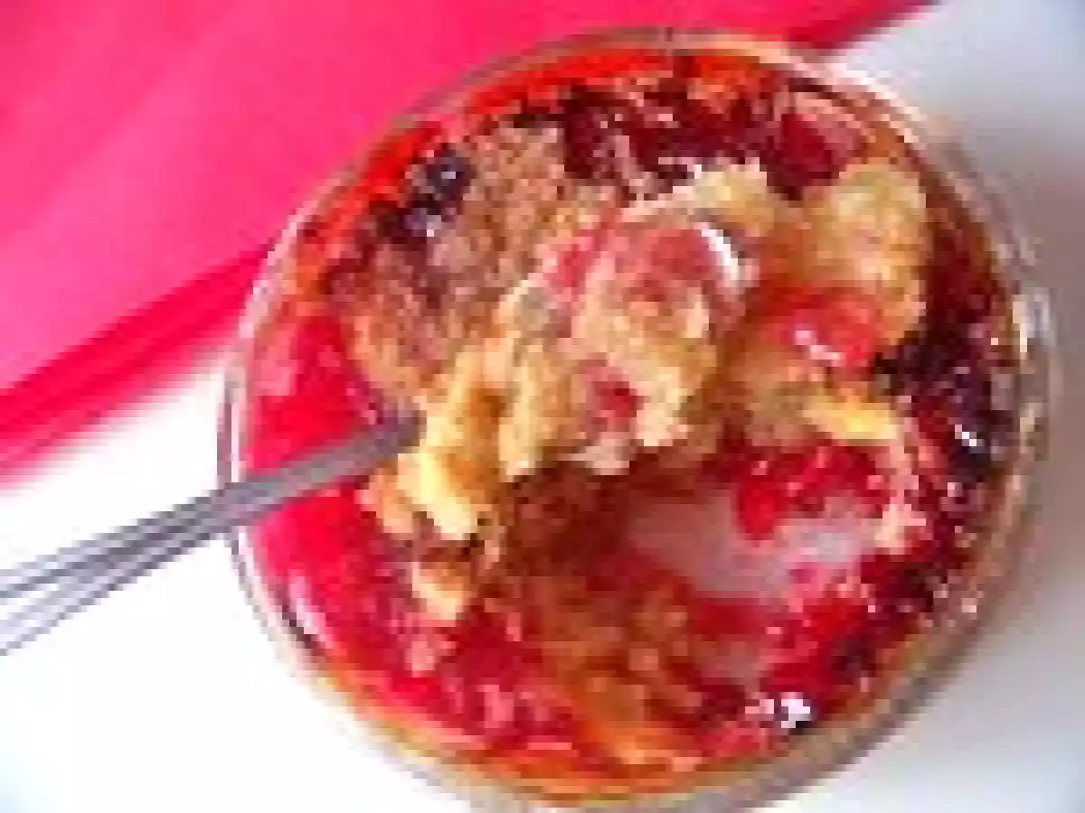 Crumble aux fruits rouges (groseilles, framboises) - photo 2